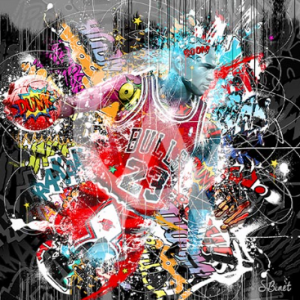 Impression Alu Dibond – Sylvain Binet – Michael Jordan Pop Art – 20x20cm