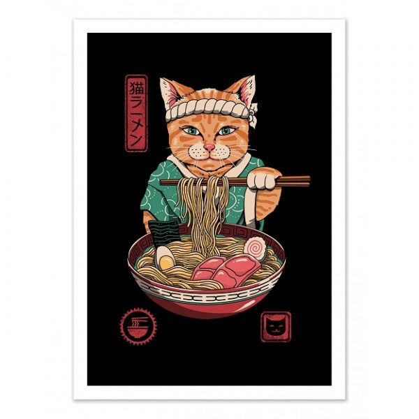 Affiche – Vincent Trinidad – Neko Ramen – 30x40cm