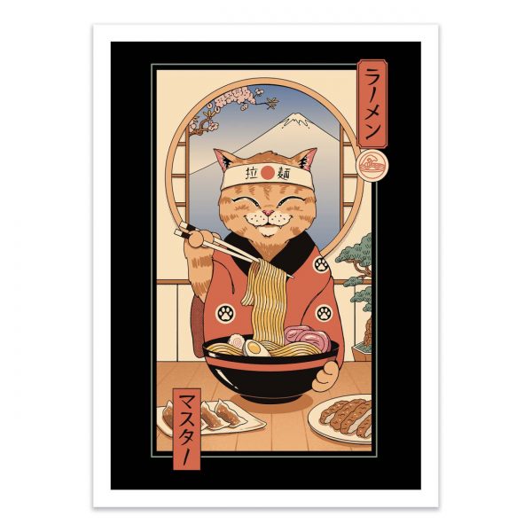 Affiche – Vincent Trinidad – Ramen Meowster – 30x40cm ou 50x70cm