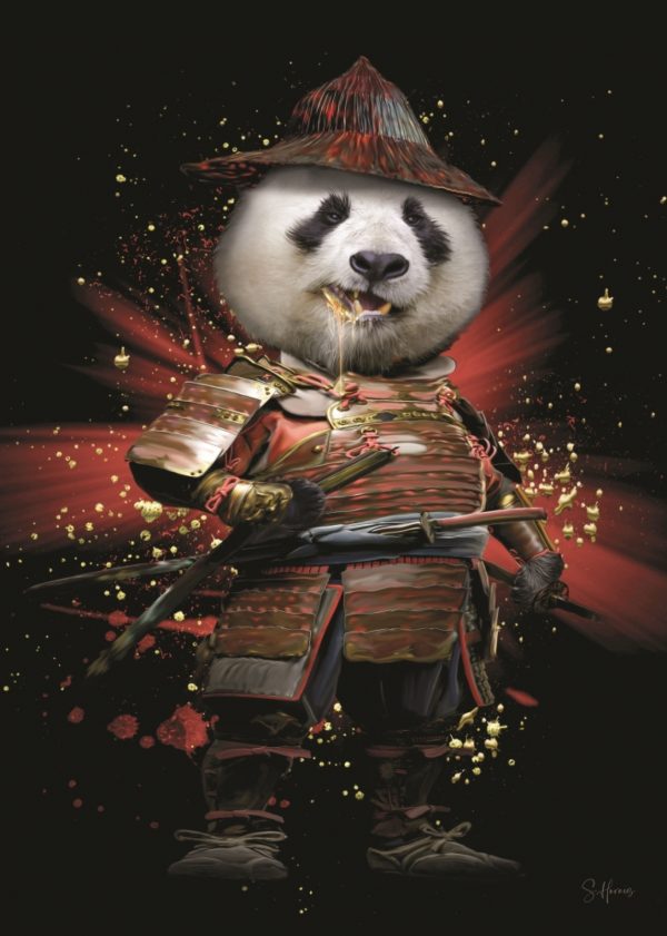 Affiche – Sonia Horais – Panda Black – 30x40cm