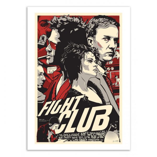 Affiche – Joshua Budich – Fight Club – 30x40cm