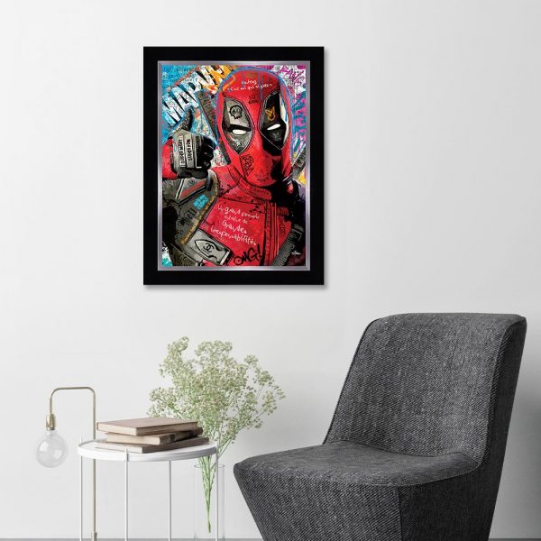 Image encadrée – Romaric – Deadpool – 50x70cm