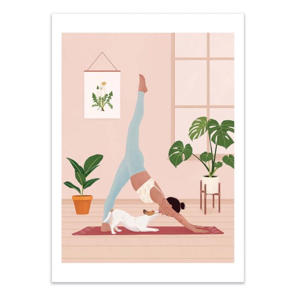 Affiche – Petra Holikova – Downward Dog – 30x40cm