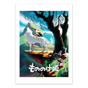 Affiche – Joshua Budich – Princess Mononoke – 30x40cm ou 50x70cm