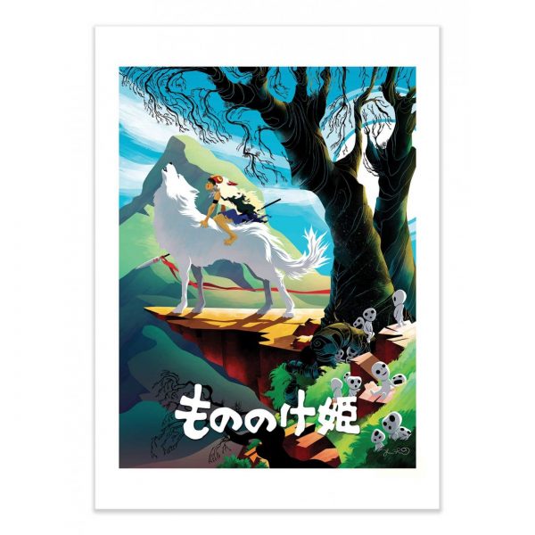 Affiche – Joshua Budich – Princess Mononoke – 30x40cm ou 50x70cm