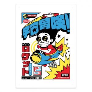 Affiche – Paiheme Studio – Rocket Boy – 30x40cm