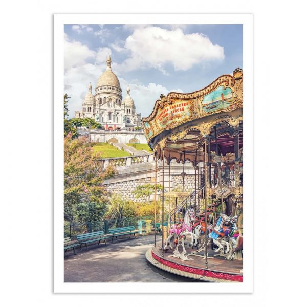 Affiche – Manjik Pictures – Sunny Montmartre – 50x70cm