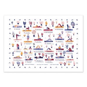 Affiche – Alex Foster – Yoga – 30x40cm