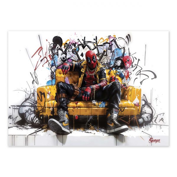 Affiche – Georges – Deadpool version 2 – 30x40cm ou 50x70cm