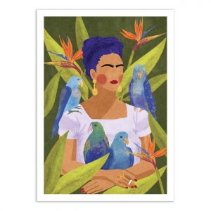 Affiche – Raissa Oltmanns – Frida and Birds – 50x70cm