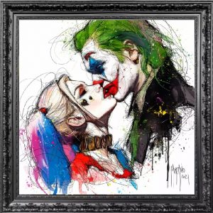 Image encadrée – Patrice Murciano – Harley love Joker – 30x30cm