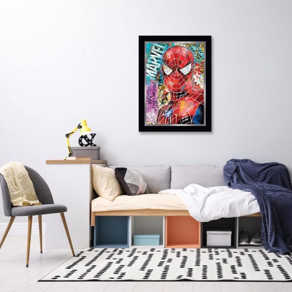 Image encadrée – Romaric – Spiderman – 50x70cm