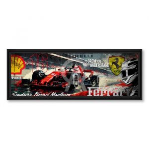 Image encadrée – Rubix – F1 Scuderia – 30x90cm