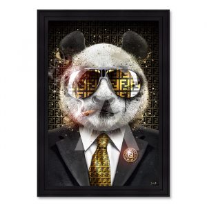 Image encadrée – Sarah B. – Panda Boss – 40x60cm