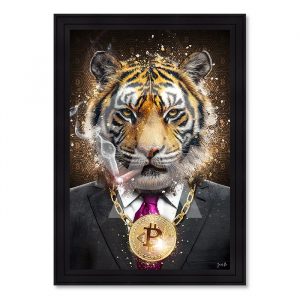 Image encadrée – Sarah B. – Tiger Boss – 40x60cm