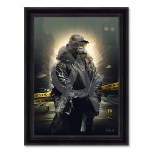 Image encadrée – Sylvain Binet – Gangsta Rap – 50x70cm