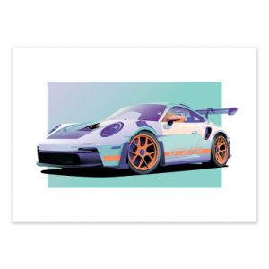 Affiche – Artmoric – Porsche GT3 RS – 30x40cm ou 50x70cm