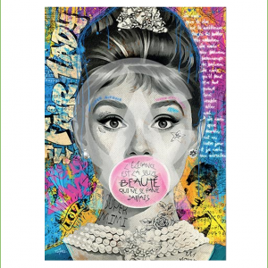 Impression Alu Dibond – Romaric – Audrey Hepburn – 20x28cm