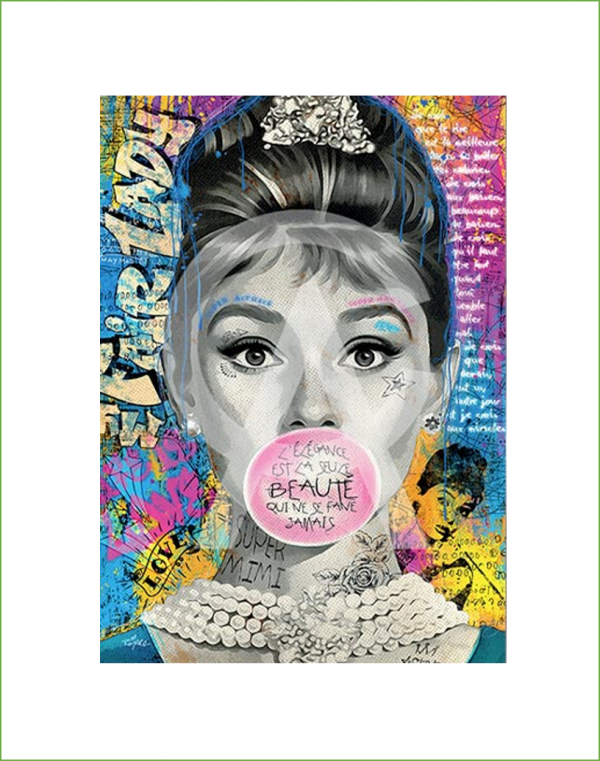 Impression Alu Dibond – Romaric – Audrey Hepburn – 20x28cm