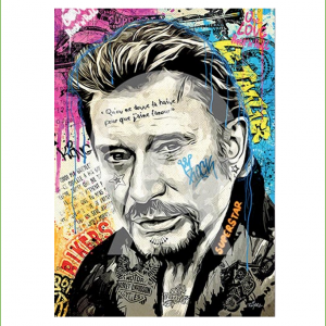 Impression Alu Dibond – Romaric – Johnny Hallyday – 20x28cm